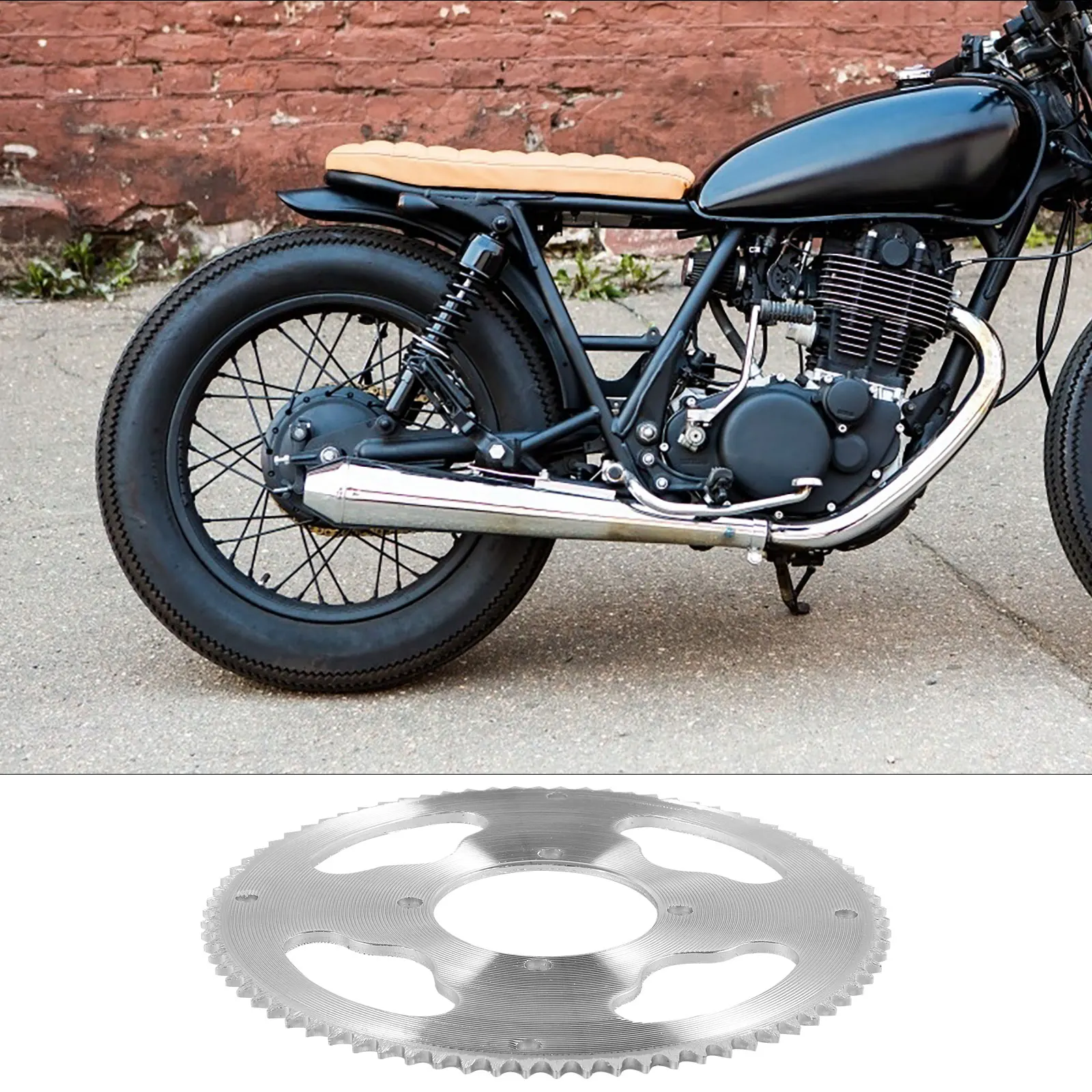 

Chain Disc Rear Drive Sprocket for Motorcycle Off-road Mini Bike Iron Protective Durable Wear Resistant Sturdy Tooth Sprocket