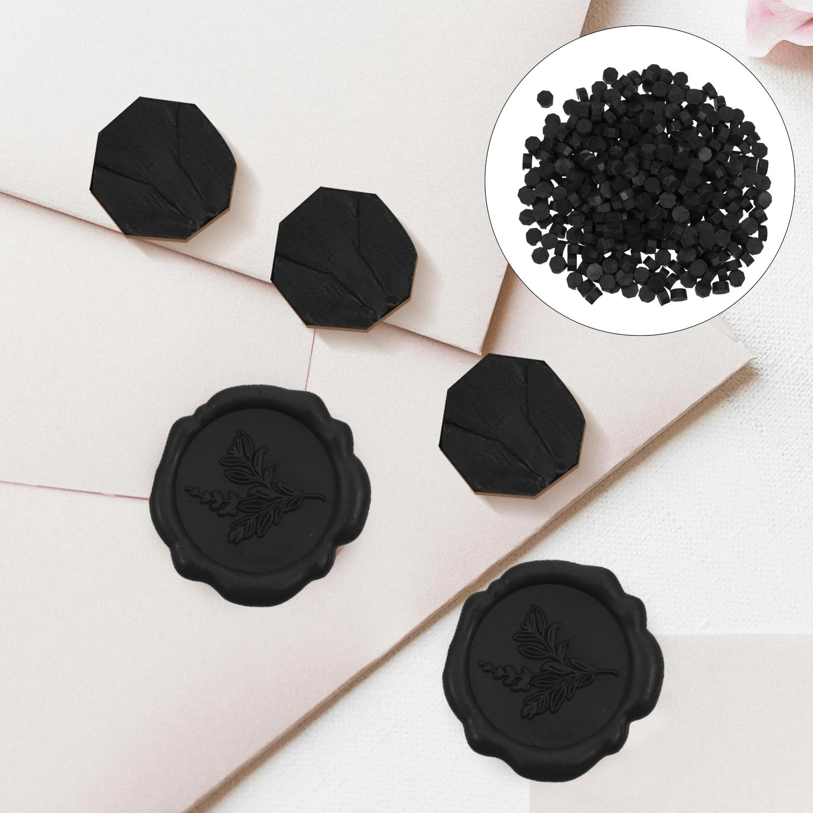 

6Packs Pearlescent Sealing Wax Beads Quick Melt for Invitation Wax Seal Stickers Handmade Card Making Scrapbooking Wood Stamp
