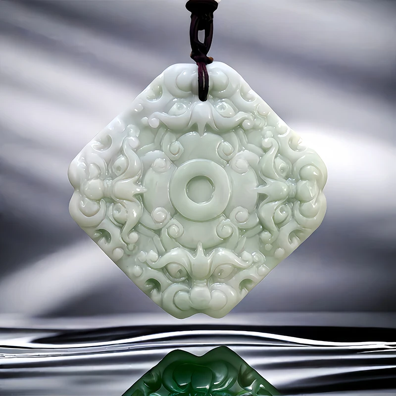 Green Real Natural Jade Tiger Pendant Necklace Designer Luxury Talismans Chinese Gemstones Charm Carved Jewelry Accessories