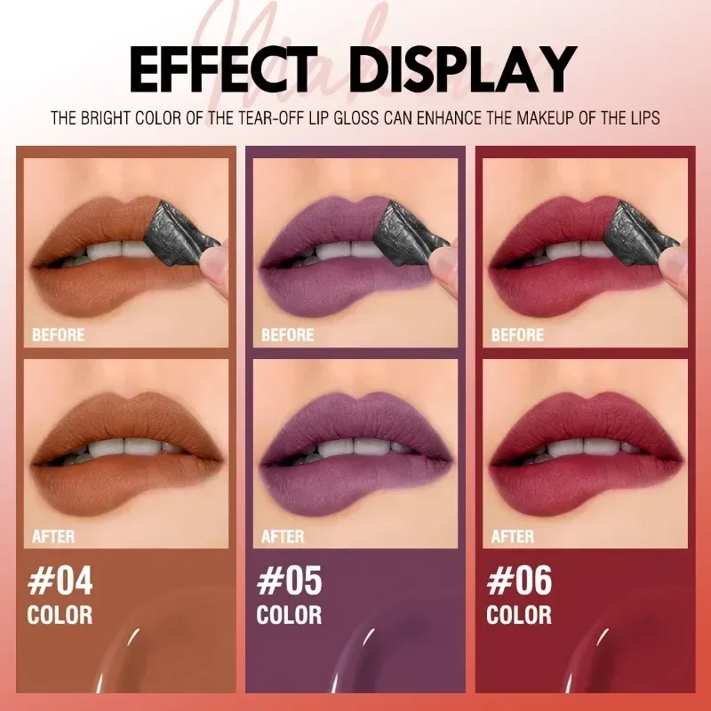 ลิปกลอสลอกออก 1 ชิ้น มันเงา กันน้ํา ติดทนนาน แห้งเร็ว เหมาะสําหรับผู้เริ่มต้น เหมาะสําหรับทุกสภาพผิว