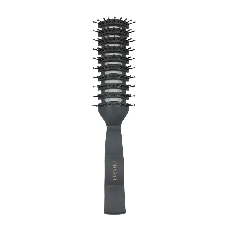 Peine acanalado para hombres y niños, cepillo de pelo esponjoso para salón de peluquería, varillas de masaje, peine para el cuero cabelludo, peine