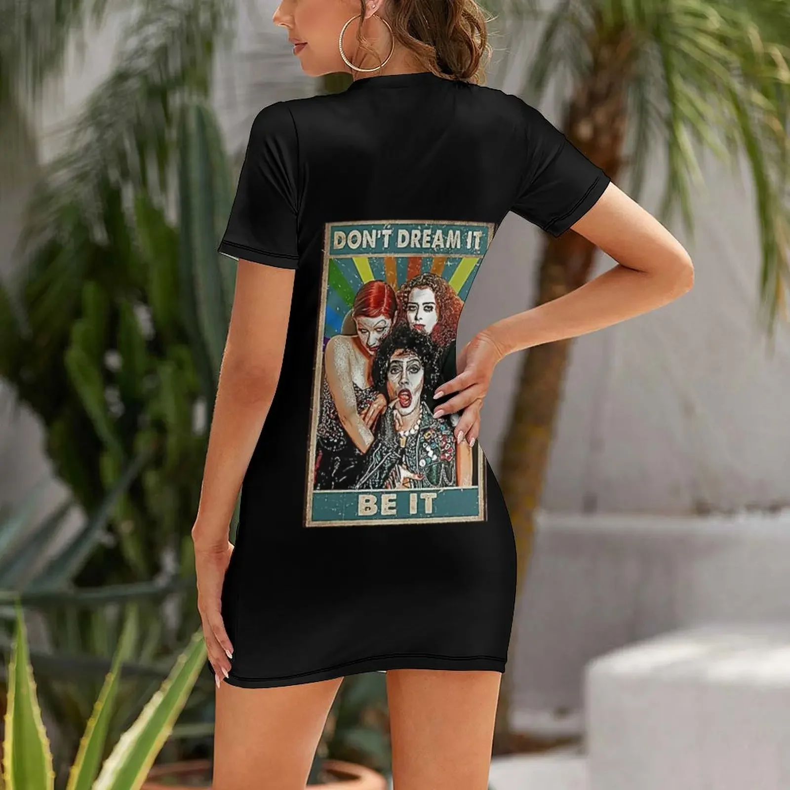 Don't Dream It Be It T-shirt Abito a maniche corte abiti estivi per donna Abiti da cocktail Abito da ballo Abito dalla fasciatura Abito