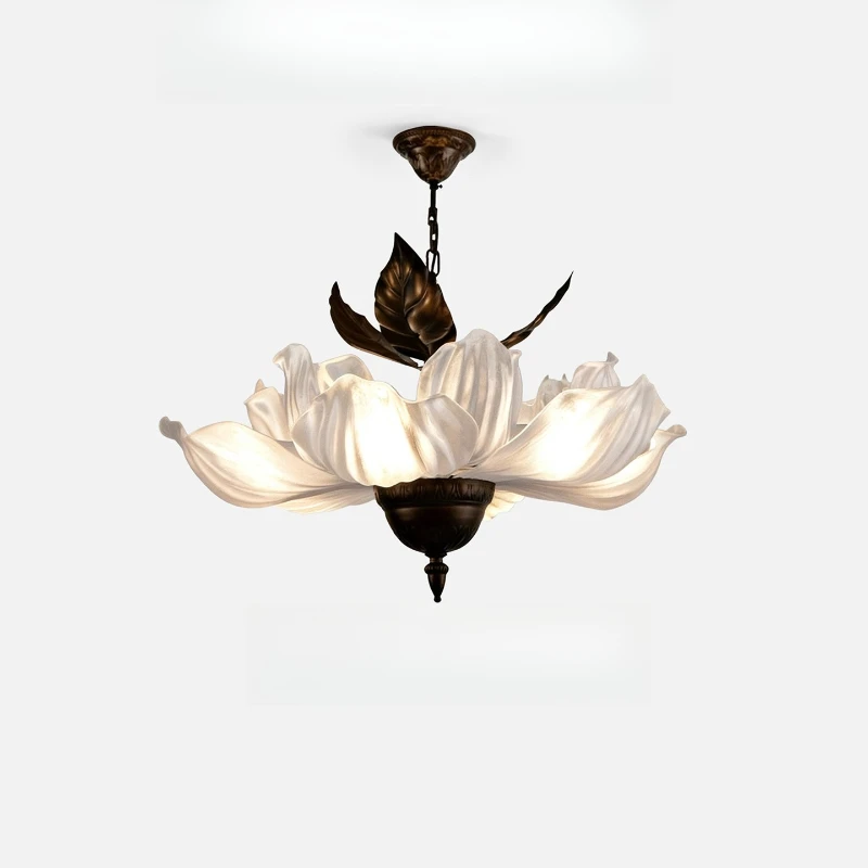 

Medieval retro petals French beautiful restaurant lamps living room lights