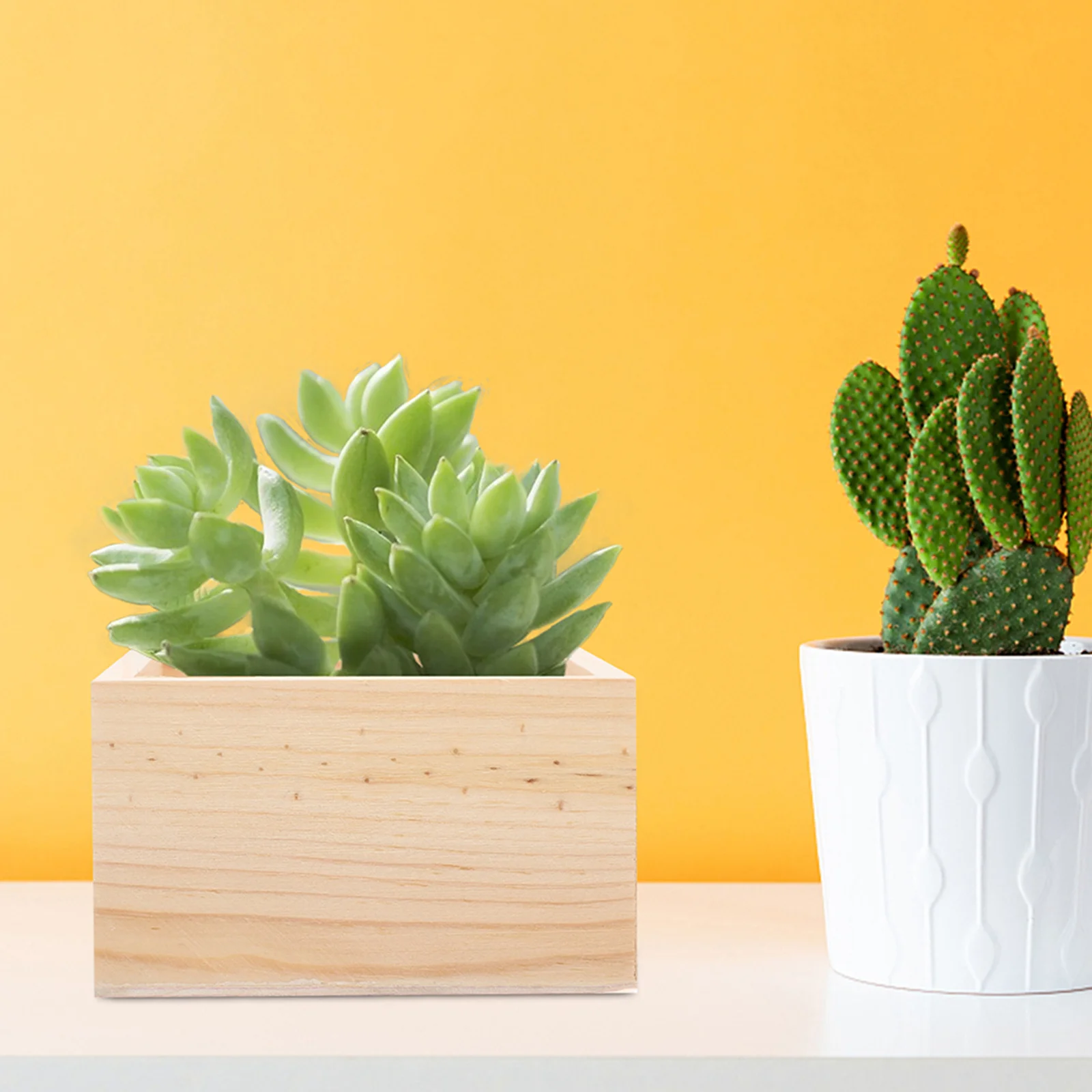 

4pcs Wooden Box Small Square Tabletop Storage For Jewelry Craft Supplies Organizer Gift Box Lidless Wood Crates Decorative