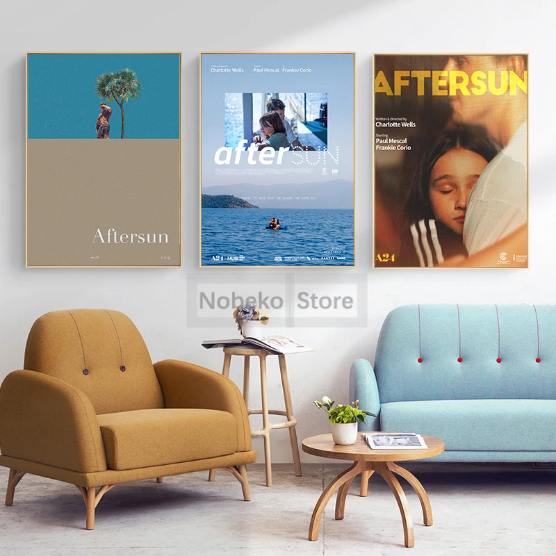 Popular Feature Cannes Film Festival Nominated Movie Aftersun Poster Prints Canvas Painting Wall Art Pictures Home Room Decor