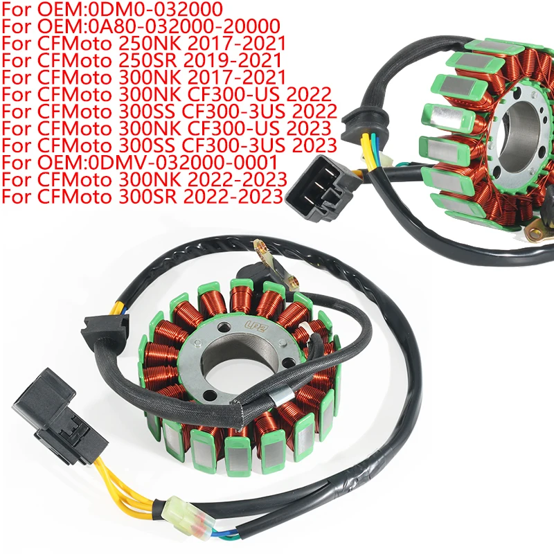 

OEM:0DM0-032000 Motorcycle Magneto Stator Generator Coil Accessories For CFMoto 250NK 250SR 300NK 300SR 300NK/300SS CF300-US