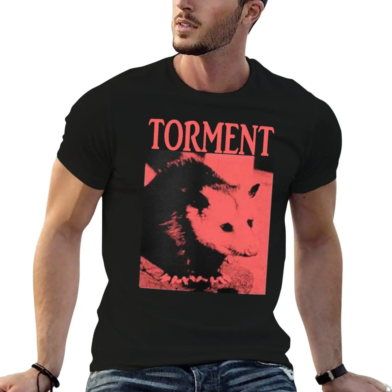 Funny Opossum T-Shirt t shirt man luxury t shirt men 100% cotton luxury brand t shirts designer T-shirt