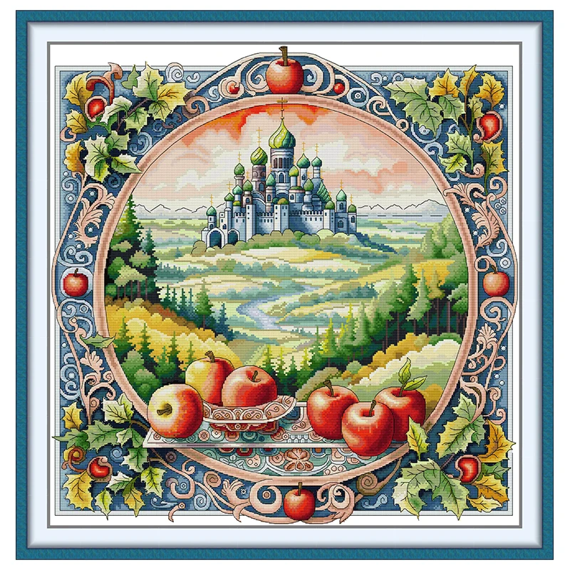 Native Space Patterns Counted Cross Stitch Set DIY 11CT 14CT 16CT HD Stamped DMC Cross-stitch Kit Embroidery Needlework Crafts