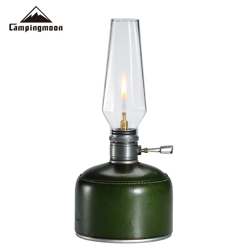 

CAMPINGMOON Coreless Candle Lamp Outdoor Gas Portable Lampshade Flame for Camping Flat Tent Gasification Atmosphere Lighting