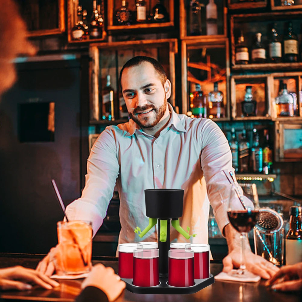 6 طلقة حاوية مياه البيرة موزع النبيذ متعدد الوظائف موزع المشروبات مدفق البيرة للاحتفال بمهرجان عيد الميلاد #4