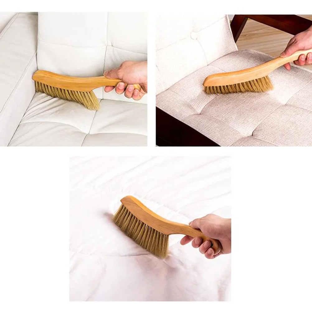 

Wooden Handle Bed Dust Brush Soft Bristles Cleaning Tool For Sofa Blanket Cabinet Clothes Desk Car Bedding