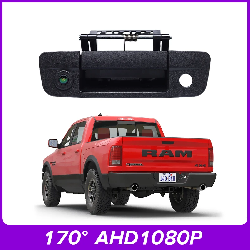 

1080P AHD Pickup Truck Backup Reversing Camera 170° Wide Angle for Dodge Ram 1500 2500 3500 2009-2017 Night Vision Waterproof