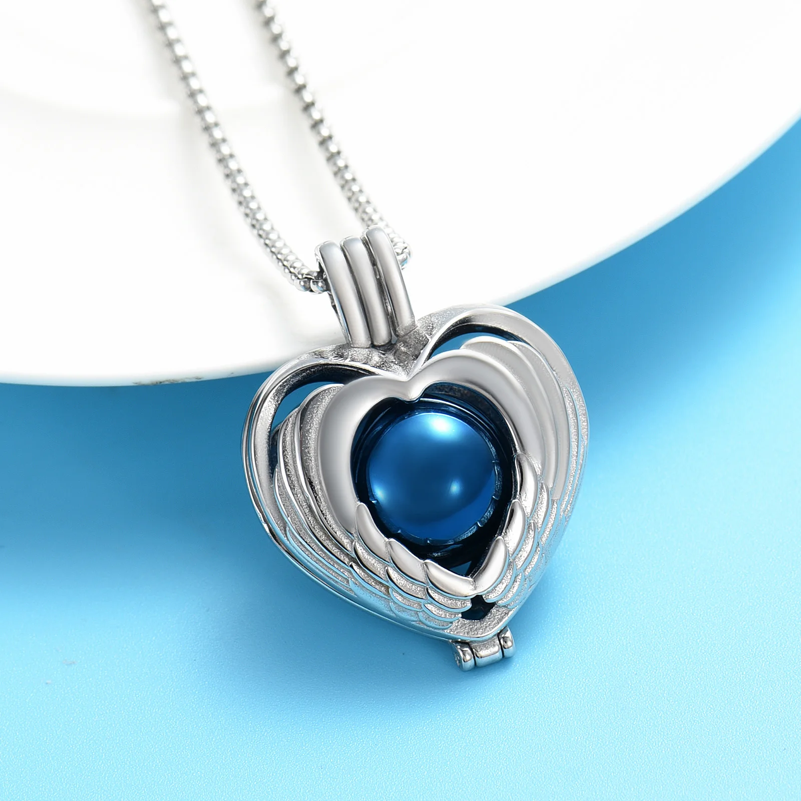 

Fashion Cremation Ash Urn Heart Pendants Necklace Metal Women Jewelry Gifts Cremation Jewelry Ashes Holder