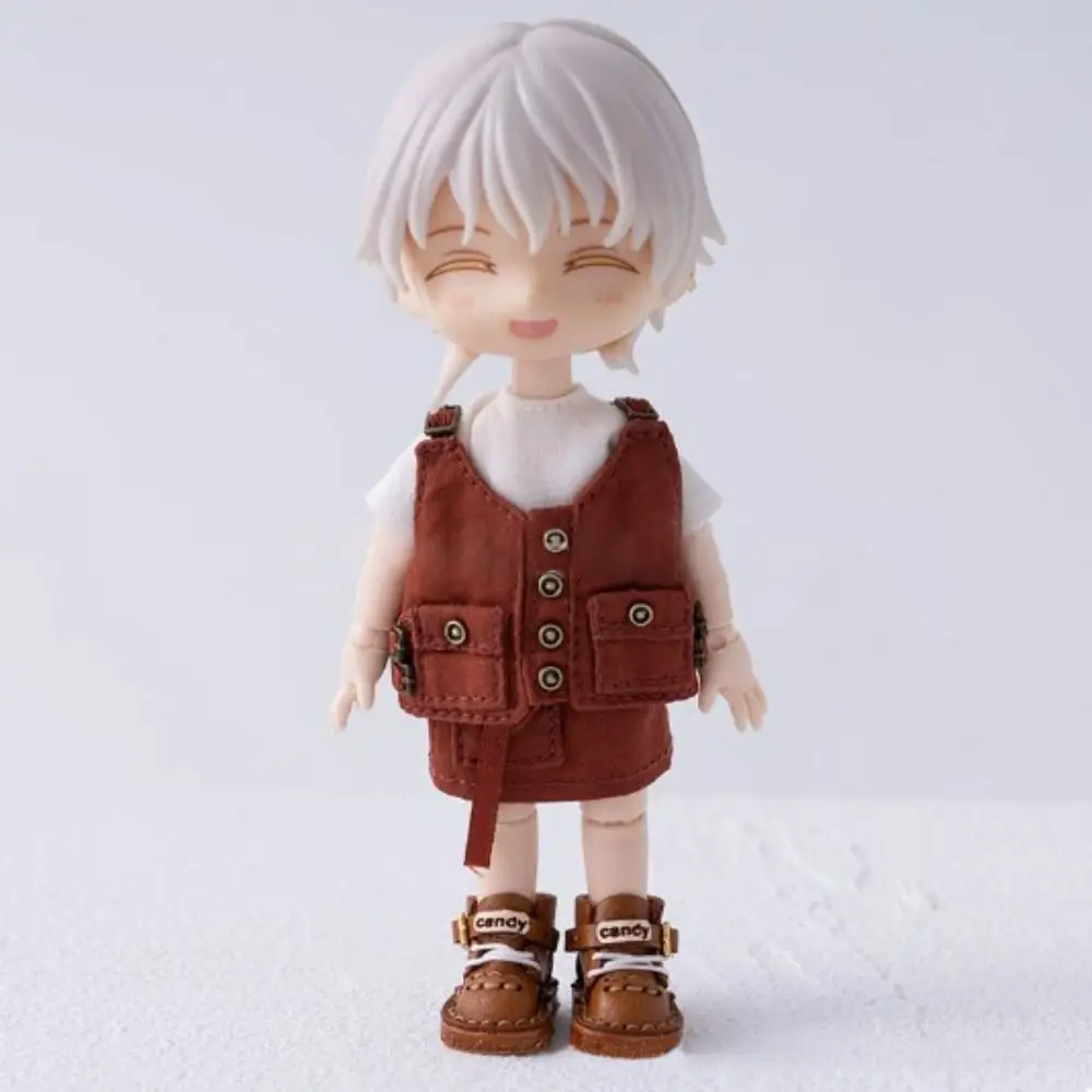 

Handmade Vest Pants Mini DIY Accessories T-shirt Skirt Set Gift Multicolored Casual Clothes Tops for 1/12 BJD GSC p9 Dolls