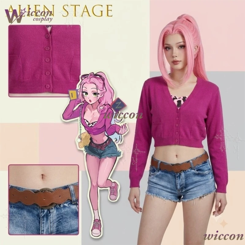 Alien Stage Mizi High School Uniform Hot Girl Full Set Two Dimensional Anime Cosplay Costume For Comic Con Party Show Halloween