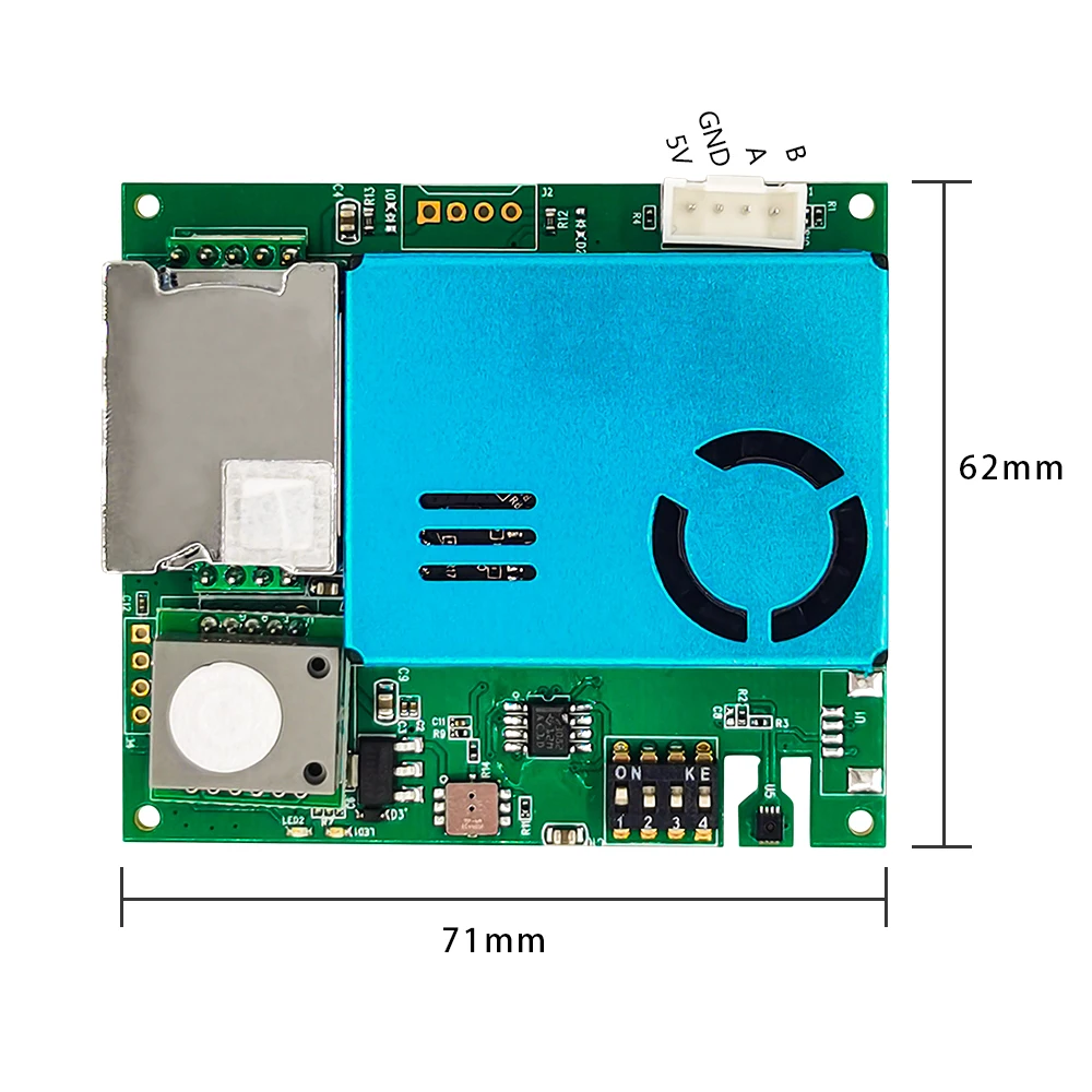 M701 7In1 Environmental Air Quality Sensor Module RS485 UART Output PM2.5 CO2 VOC HCHO Gas Sensor With Temperature And Humid