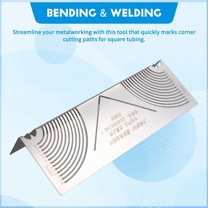 ABJN-Angle & Arc Marking Tool Square Steel Pipe Bend Steel Pipe Bend Marking Tool Welding Square Pipe Marking Welding Tool