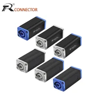 1 unidad, recién llegado, adaptador de acoplador de CA LED PowerCon, conector extensor, adaptador recto de montaje en Panel Speakon de alta calidad