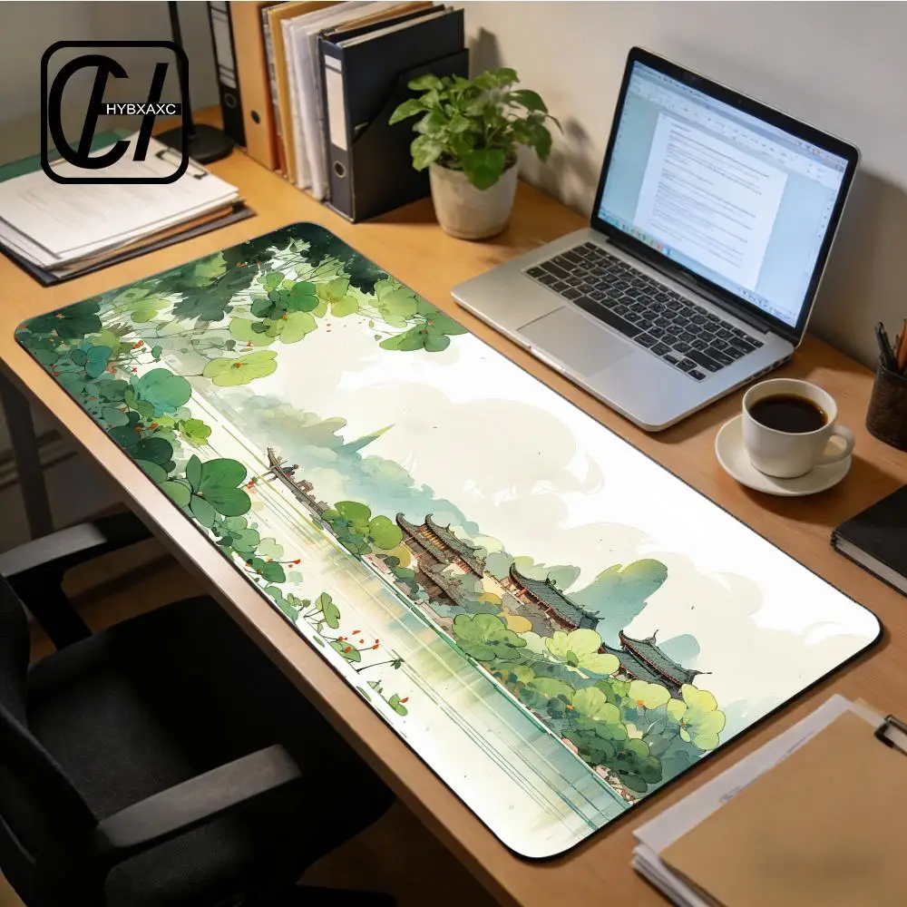 Spring Mouse Pad Large Keyboard Mouse Desk Pad Non-Slip Rubber Gaming Mouse Pad Laptop Mouse Carpet HYBXXC