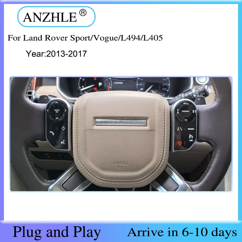 Car Steering Wheel Buttons For Range Rover Vogue L405 Sport L494 And Discovery 5 L462 Style Keys Touch Button plug and play