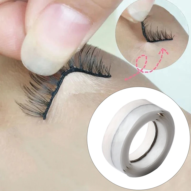 1 meter Reusable Self-Adhesive Glue-Free Eyelash Glue Strip False Eyelashes Makeup Tools No Glue eyelashes Hypoallergenic