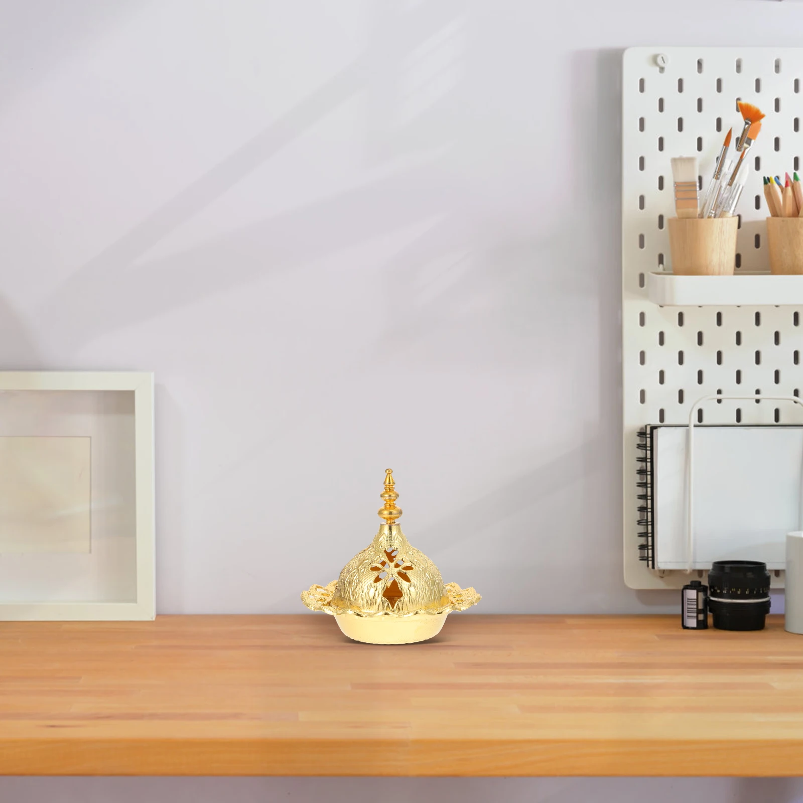 

1Pcs Mini Middle Eastern Arab Incense Burner Zinc Alloy Decorative Censer Desktop Aroma Burner Home Tabletop Decor Creative