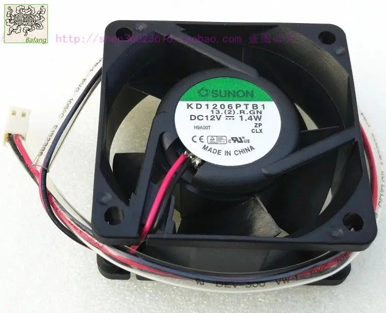 

jinlingge For SUNON 6025 6CM Double Ball bearing KD1206PTB1 12v 1.4W 2510 2lines cooling fan