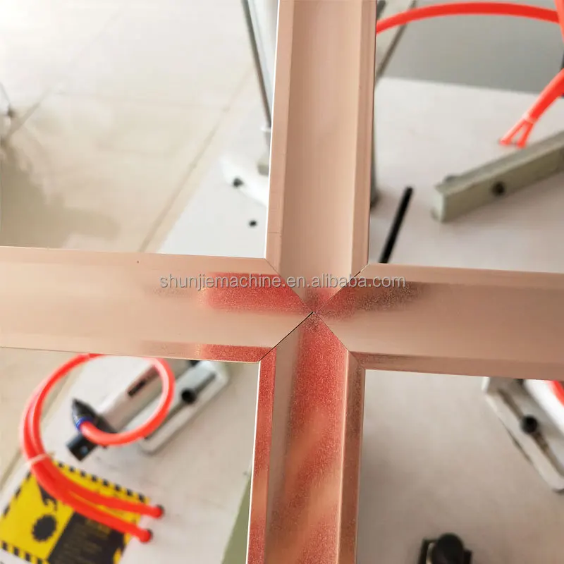 Mesin Pemotong Kisi Aluminium Pneumatik Kecil 14 Inci Mesin Pemotong Multifungsi 45 Derajat 90 Derajat