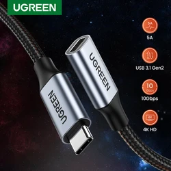 Ugreen USB C Gen 2 Extension cable PD100W 4K male to female USB Type C 3.1 Fast charging data For Apple Macbook xiaomi notebook