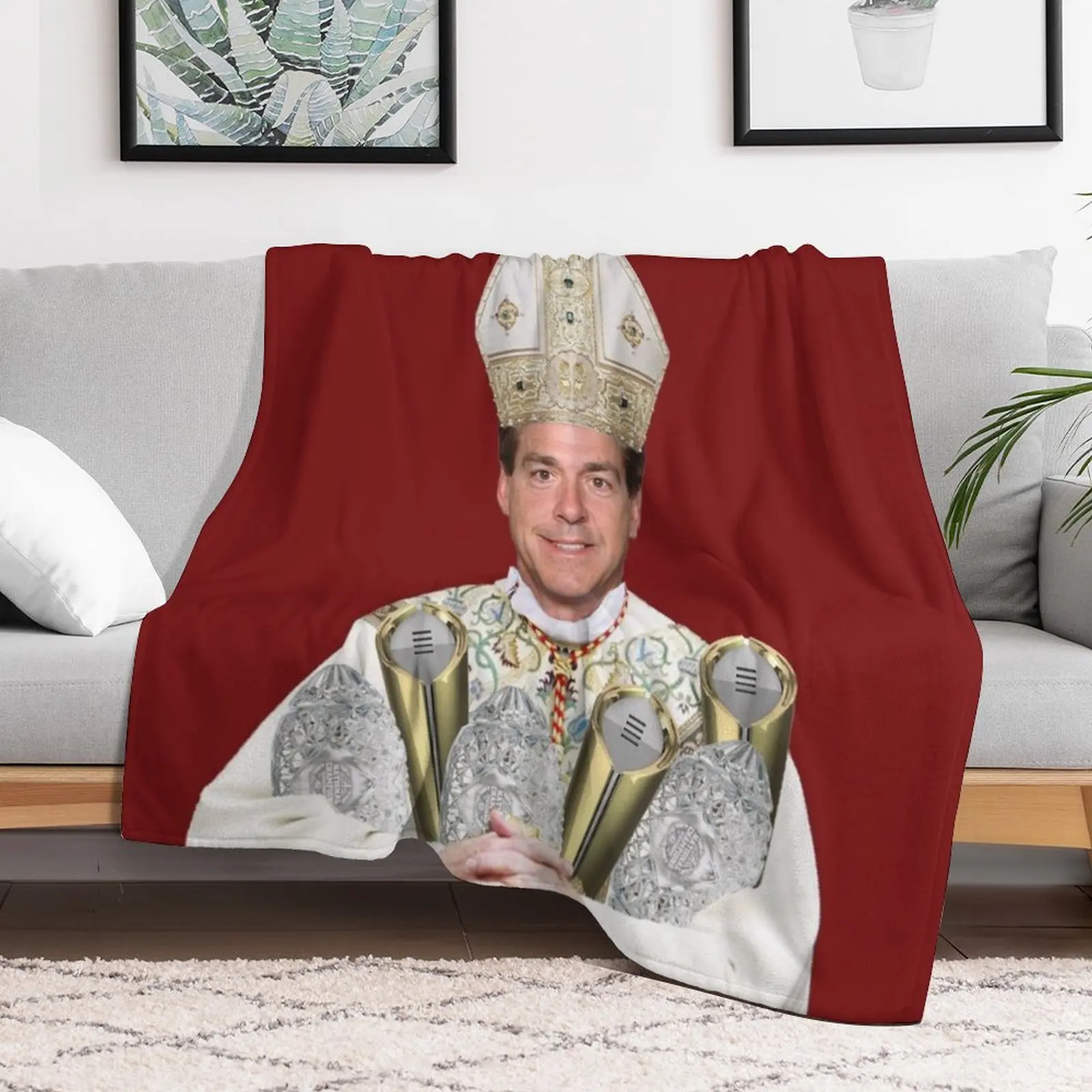 Pope Saban with Trophies Throw Blanket Soft Big Thermals For Travel Summer Blankets