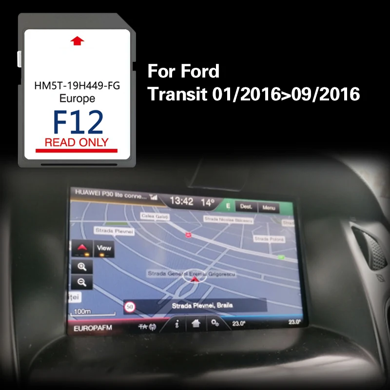 Carte mémoire de navigation GPS SD pour Ford, ATIC 01/2016, 09/2016, France, Allemagne, F11, Sync2, 64 Go