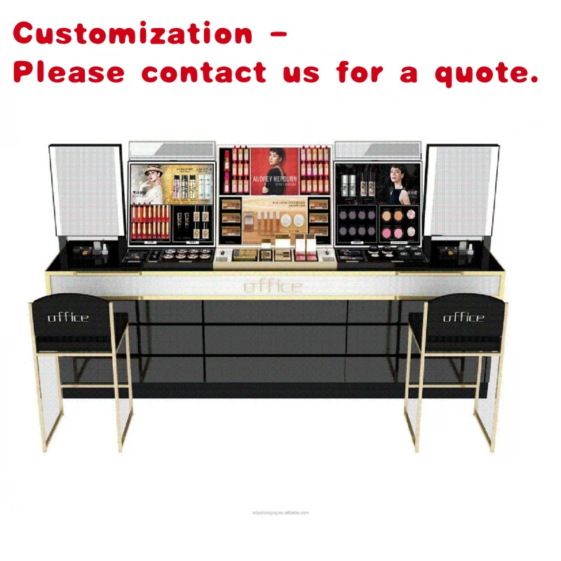 custom.Modern Cosmetic Mobile Showcase Kiosk Design Shopping Mall Perfume Display