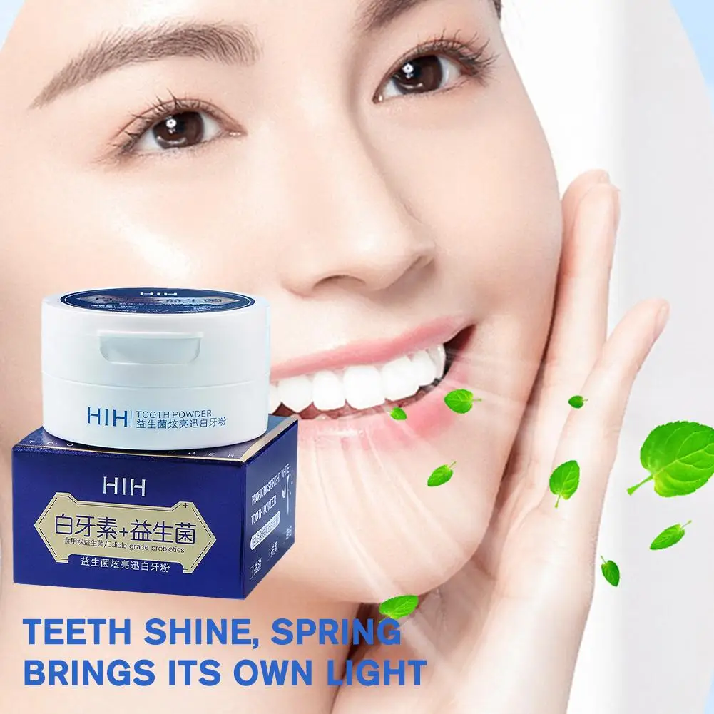 Probiotics Teeth Whitening Powder Oral Cleaning Stains Powder Clean Tartar Protect Teeth Breath Refresh Tooth Remove Care