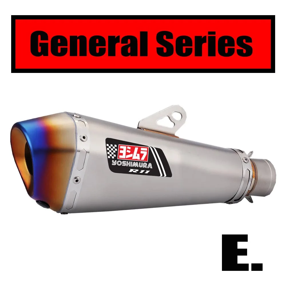 Quality Assurance Conical Small Hexagonal Yoshimura Exhaust Pipe Modified Universal 51mm Stainless Steel Motorcycle Exhaust Pipe