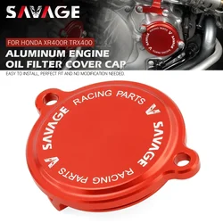 Engine Oil Filter Cover For HONDA XR400R 1996-2004 TRX400 2009-2014 XR 400R TRX 400 Motorcycle Accessories CNC Decorative Cap