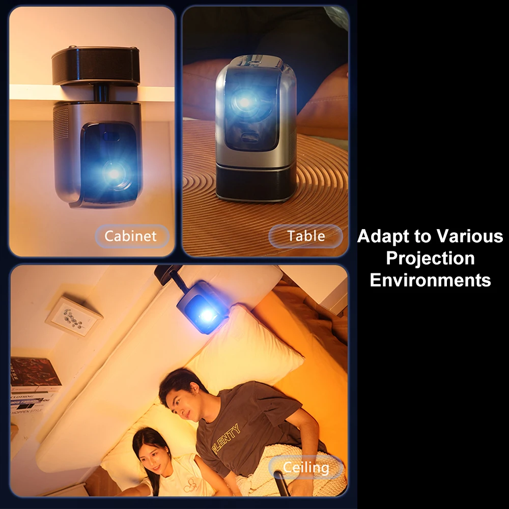 TouYinger H5 PRO Mini proyector LED Proyector de resolución 1920*1080P para cine en casa Micro proyector de películas