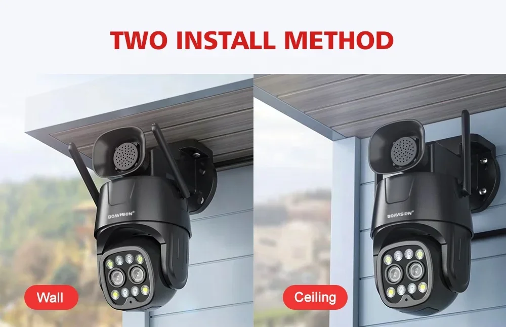 2.8mm-8mm Lens Wifi IP Security Camera Outdoor AI Human Tracking CCTV Camera 4G Video Surveillance 2 Way Audio With Loudspeaker