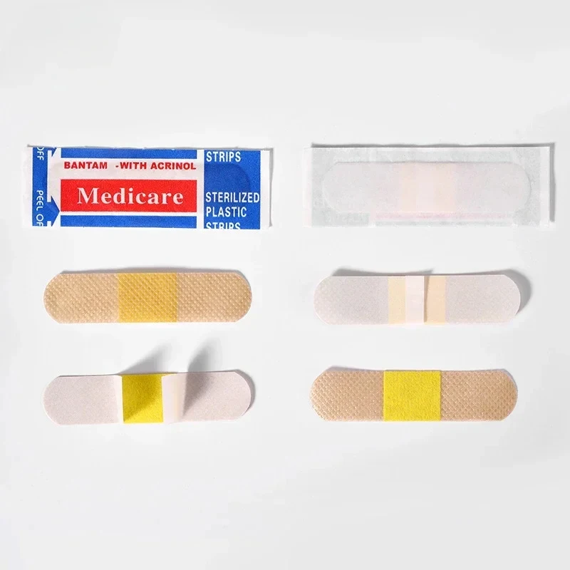 10-80Pcs English Non-woven Bandage Wound Hemostatic Band Aids Large Capacity Household Travel Sticking Plaster Medical Supplies
