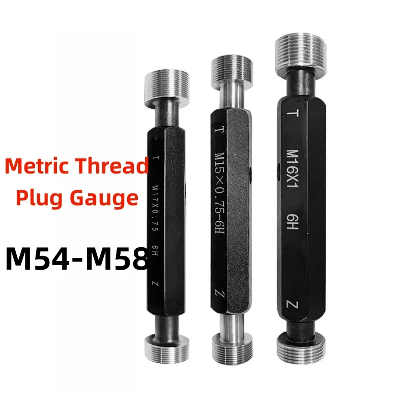 

1PCS Steel Mer-cury Gage Metric Fine Thread Plug Gauge High Quality wholesale 6H M54M55M56M58