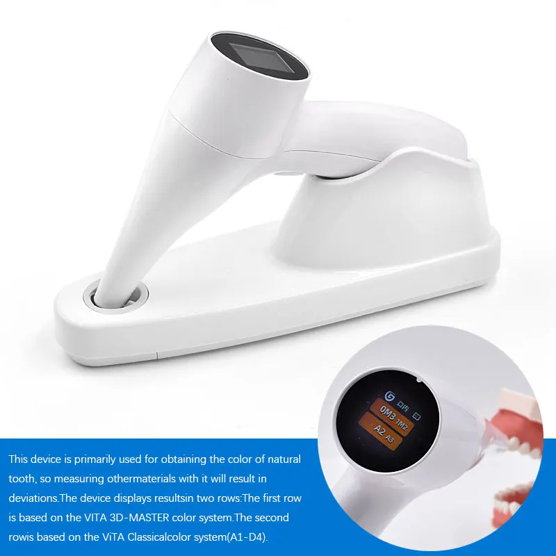 JUMTOP Dental Tooth Color Comparator Quick Match High Accuracy Digital Shade Guide Corrector for Teeth Whitening