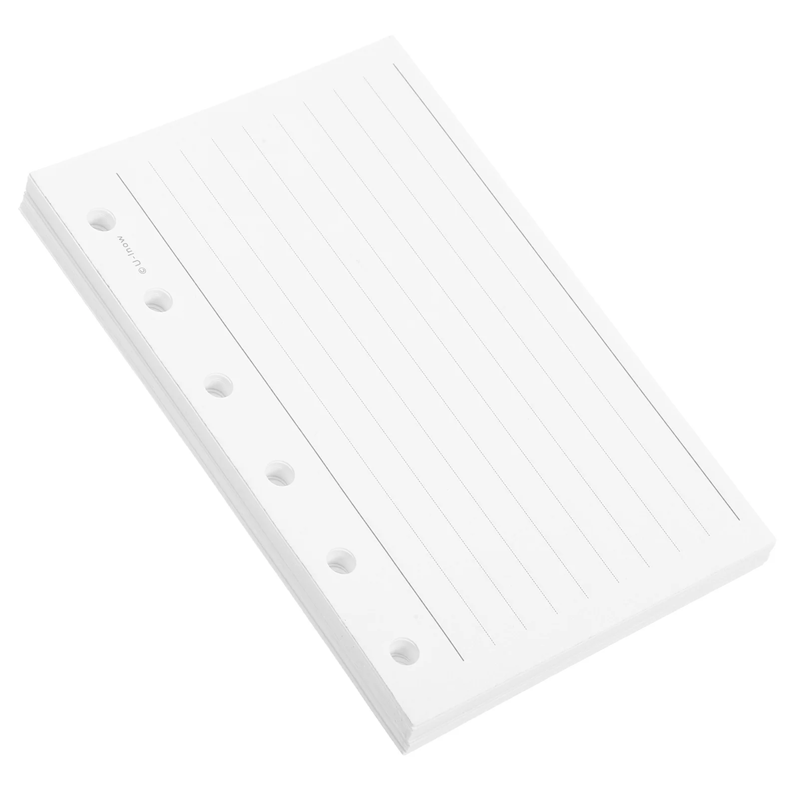 1 libro A7 ricarica rivestita a fogli mobili per 6 raccoglitori ad anelli diario notebook sostituzione bianco scrittura liscia inserto con manico ricaricabile