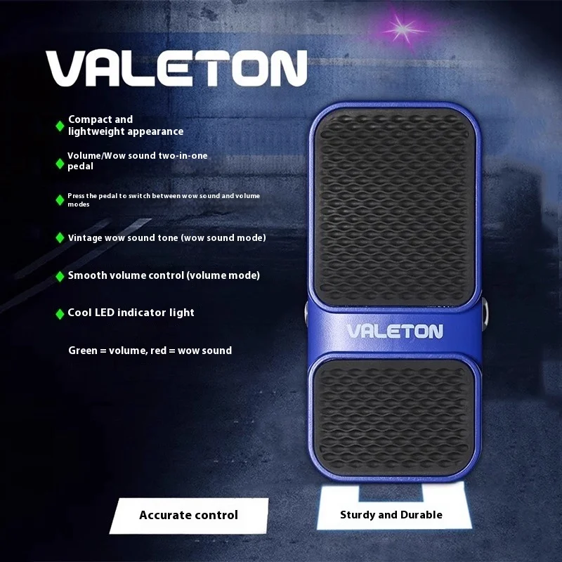Педаль эффектора для электрогитары Valeton EP-1 EP-2, выражение «два в одном», Wow, объем, универсальный одиночный блок, подарки
