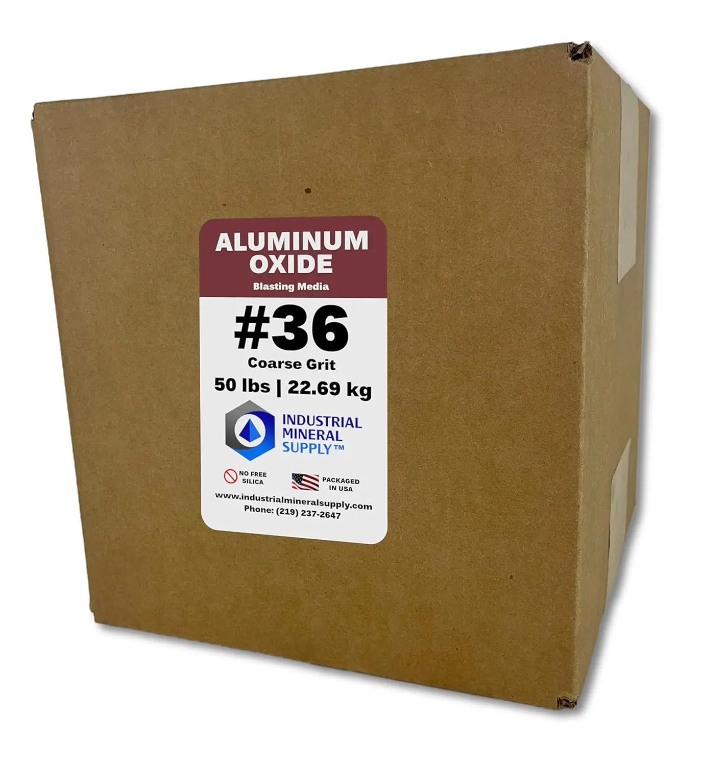 Oxide - 50 lbs. or 22. 69 kg. - Sand Blasting Abrasive Media for Sandblasters, Sandblast Guns and Blast Cabinets (#36 Grit - Coa