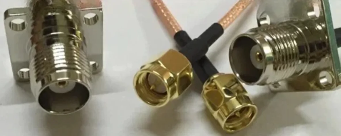 male to TNC female with flange RF signal adapter jumper