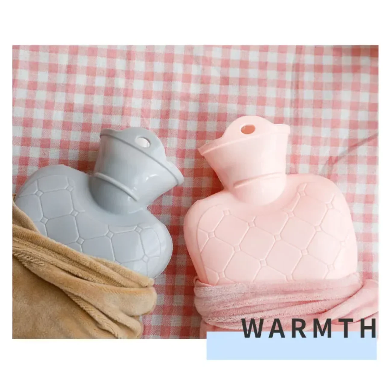 500/1000ml Cartoon Winter Large Warmer Hot Water Bag for Period Pain Menstrual Heater Plush Hand Warmer Guatero Bottle Christmas