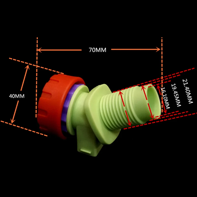 Knopf Typ Kunststoff Outdoor Wasserhahn Wasserhahn Ersatz für Wassertank Eimer