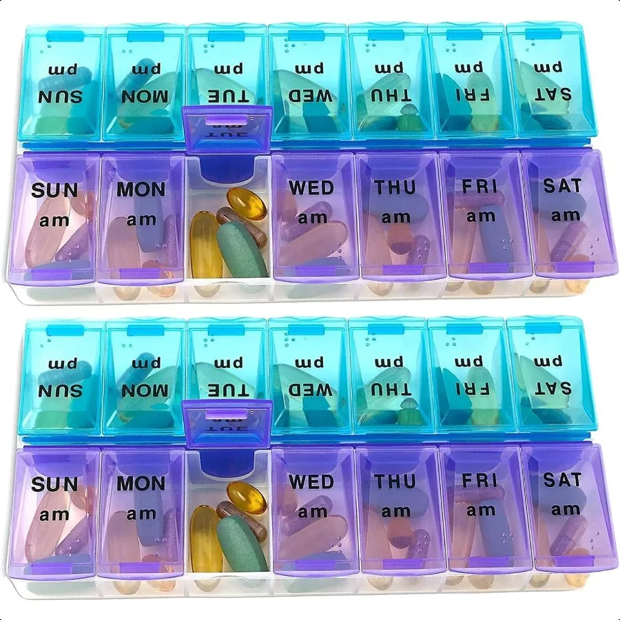 

MEDca Weekly Pill Organizer TwiceaDay Pack of 2