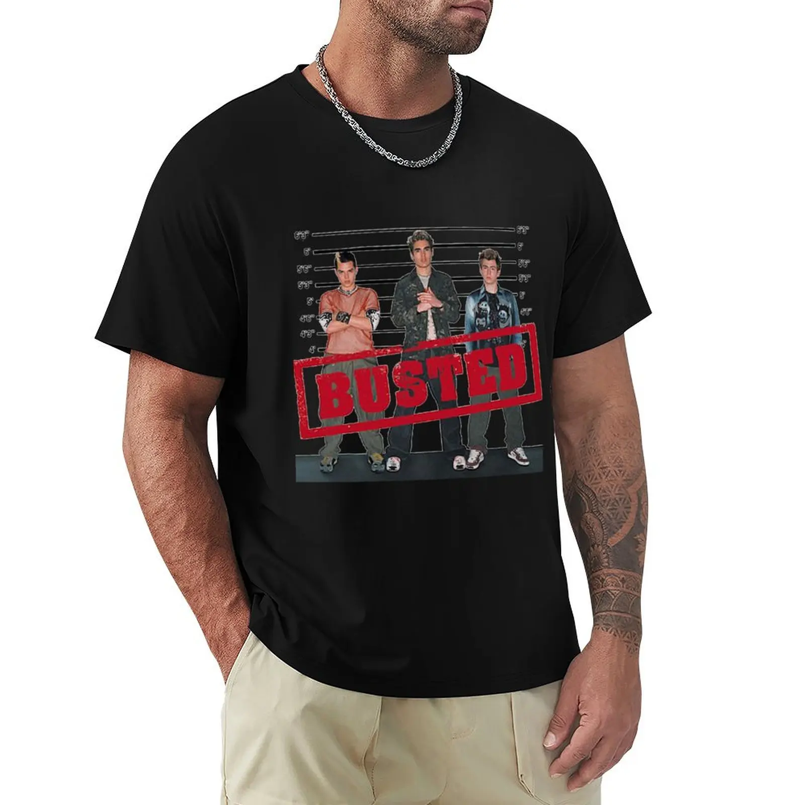 

Copy of Wanted Busted Band T-Shirt graphic t shirt vintage plain black t shirts for men