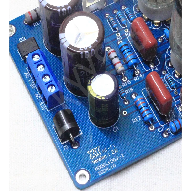 KYYSLB 110V 220V 6N3 6H3N Bile Preamp HIFI Tube Fever Bile Preamp Amplifier Preamplifier with Transformer 240*90*115mm