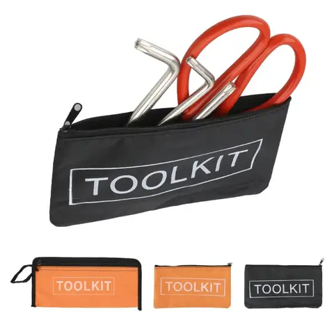 उच्च गुणवत्ता वाले ज़िपर कैनवास ऑक्सफ़ोर्ड वाटरप्रूफ ऑर्गनाइज़र मल्टी-फंक्शन पोर्टेबल बैग स्टोरेज बैग हार्डवेयर टूलकिट छोटे टूल बैग 10 best sales कैनवास टूल बैग - №6